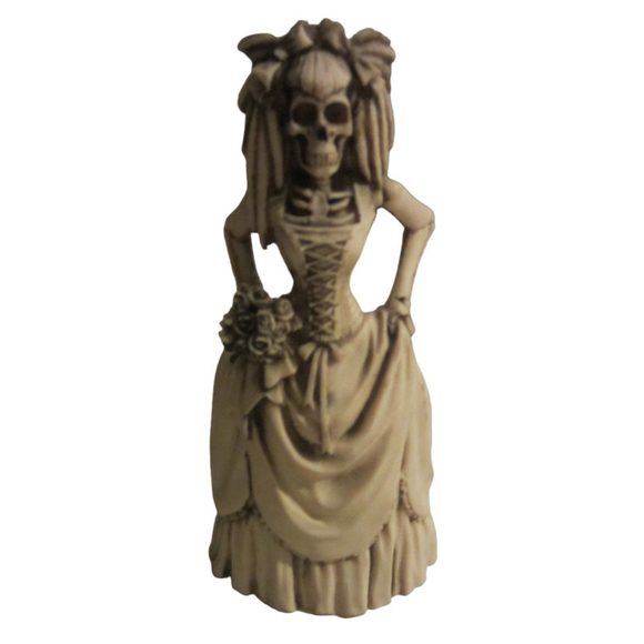 Day of the Dead Catrina Skeleton Bride Figurine Mexico Folk Art Statue - Picture 1 of 6